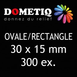 Rectangle/Ovale 30 x 15 mm...