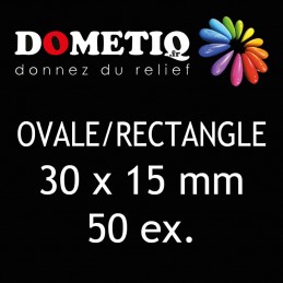 Rectangle/Ovale 30 x 15 mm...