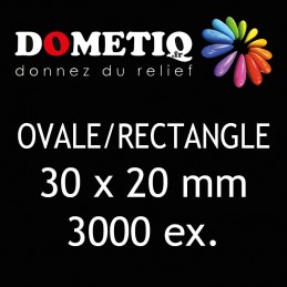 Rectangle/Ovale 30 x 20 mm...