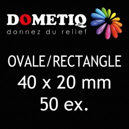 Rectangle/Ovale 40 x 20 mm...