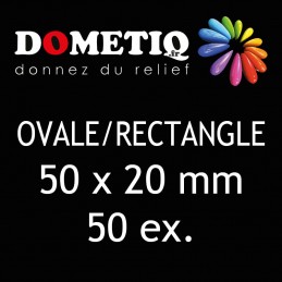 Rectangle/Ovale 50 x 20 mm...