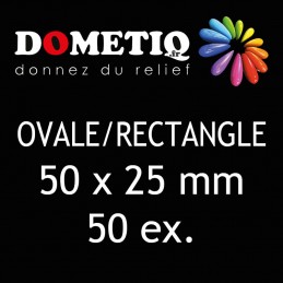 Rectangle/Ovale 50 x 25 mm...